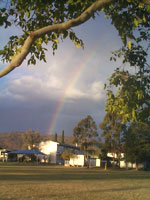 Rainbow over Springsure State School